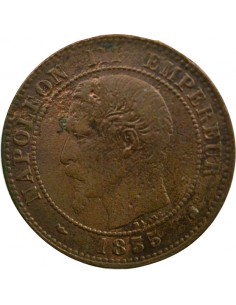 Napoléon III 2 Centimes Bronze 1855 K Bordeaux 2