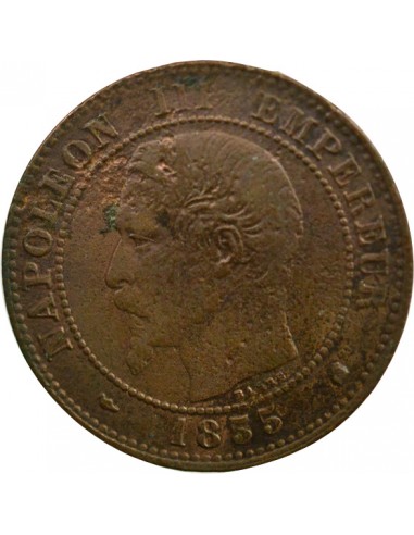 Napoléon III 2 Centimes Bronze 1855 K Bordeaux
