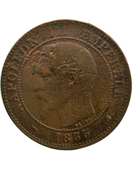 Napoléon III 2 Centimes Bronze 1855 K Bordeaux