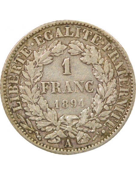 Céres - Demeter 2 Francs Argent 1894 A Paris