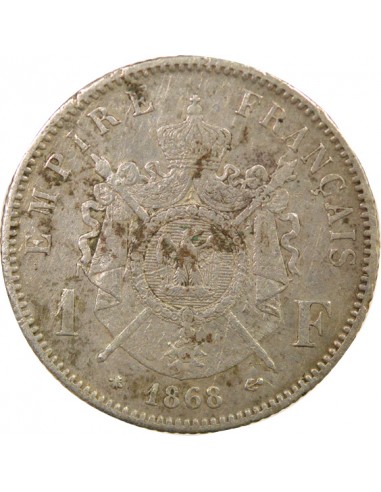 Napoléon III 1 franc Argent 1868 A Paris