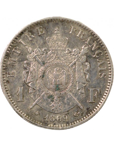 Napoléon III 1 franc Argent 1869 A Paris