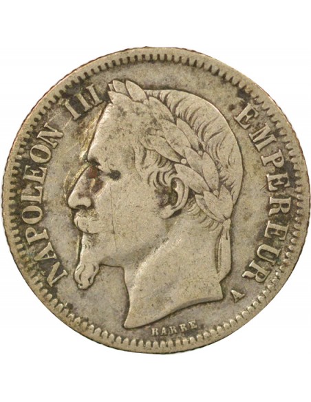 Napoléon III 1 franc Argent 1867 A Paris