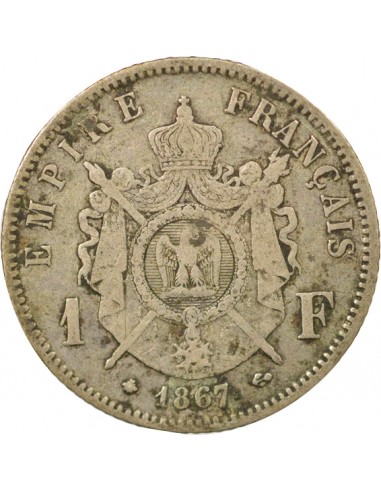 Napoléon III 1 franc Argent 1867 A Paris