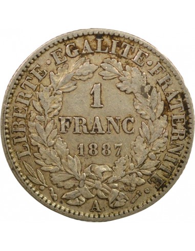 Céres - Demeter 2 Francs Argent 1887 A Paris