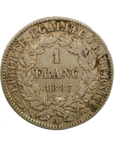 Céres - Demeter 2 Francs Argent 1887 A Paris