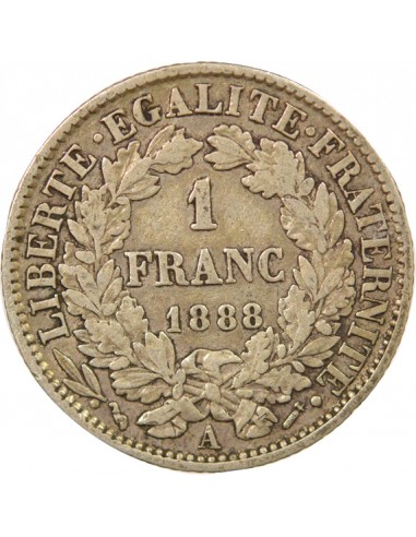Céres - Demeter 2 Francs Argent 1888 A Paris