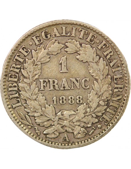 Céres - Demeter 2 Francs Argent 1888 A Paris