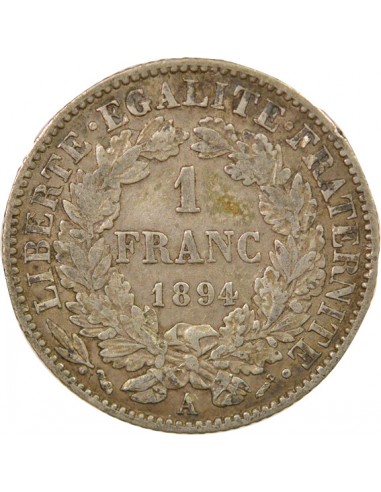 Céres - Demeter 2 Francs Argent 1894 A Paris
