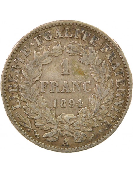Céres - Demeter 2 Francs Argent 1894 A Paris