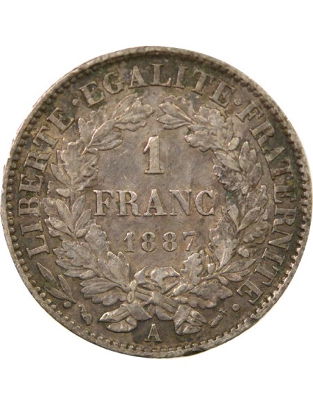 Céres - Demeter 2 Francs Argent 1887 A Paris