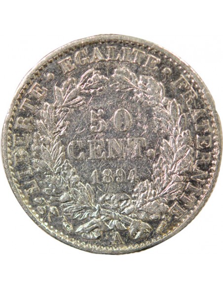 Céres - Demeter 50 centimes Argent 1894 A Paris