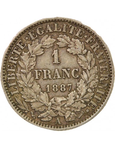 Céres - Demeter 2 Francs Argent 1887 A Paris