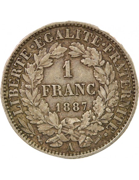 Céres - Demeter 2 Francs Argent 1887 A Paris
