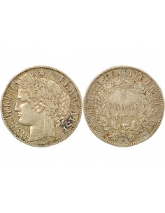 Céres - Demeter 2 Francs Argent 1872 A Paris