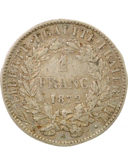 Céres - Demeter 2 Francs Argent 1872 A Paris