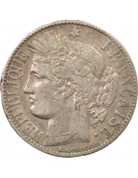 Céres - Demeter 2 Francs Argent 1872 A Paris