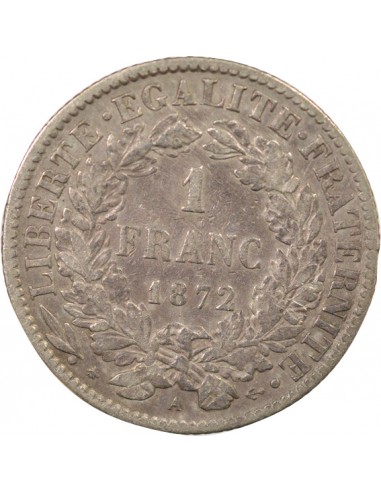 Céres - Demeter 2 Francs Argent 1872 A Paris
