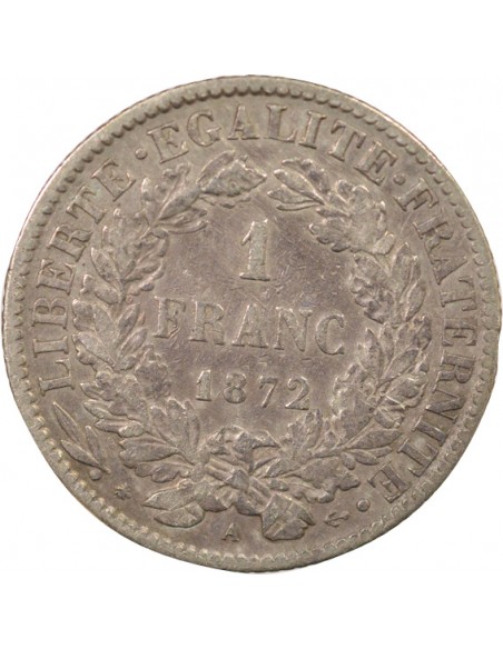 Céres - Demeter 2 Francs Argent 1872 A Paris
