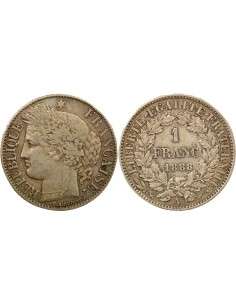 Céres - Demeter 2 Francs Argent 1888 A Paris