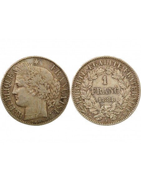 Céres - Demeter 2 Francs Argent 1888 A Paris