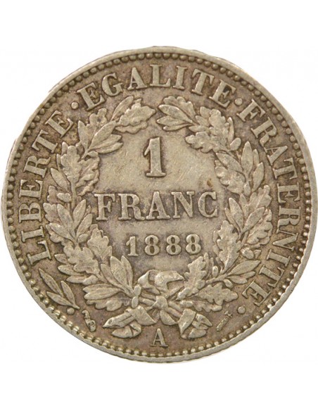 Céres - Demeter 2 Francs Argent 1888 A Paris