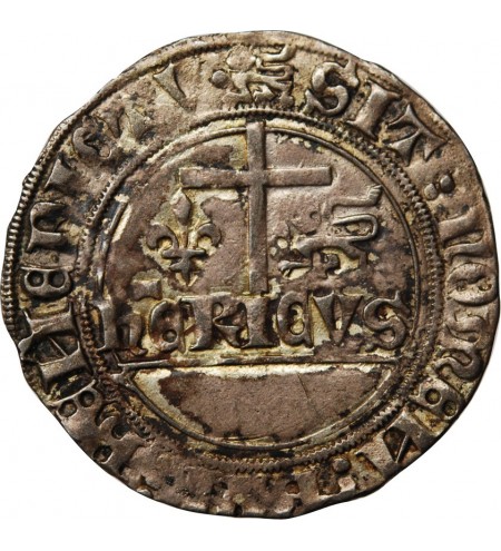 HENRI VI - BLANC AUX ECUS 1422 / 1453 ﻿ROUEN