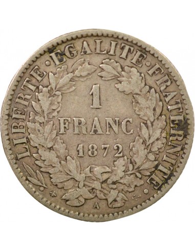 Céres - Demeter 2 Francs Argent 1872 A Paris