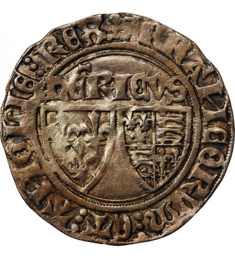 HENRI VI - BLANC AUX ECUS 1422 / 1453 ﻿ROUEN