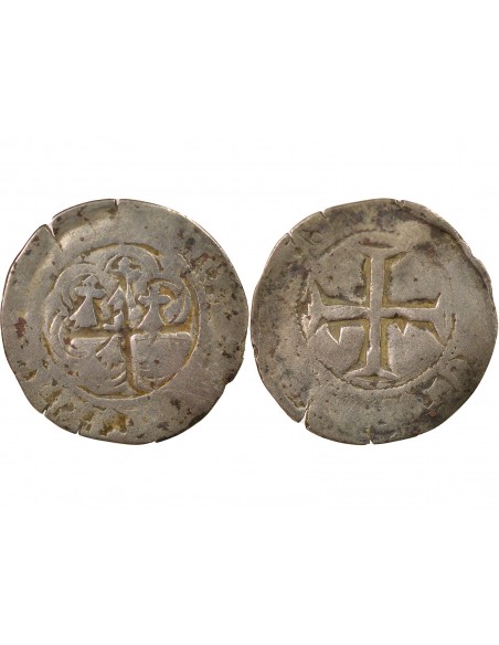 Jean V dit le Sage A l'Hexalobe 1 blanc Billon 1422-1434