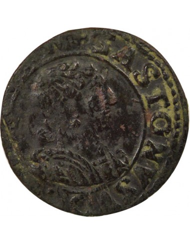 Gaston d'Orléans Type 12 1 double tournois Cuivre 1639-1640 Trévoux