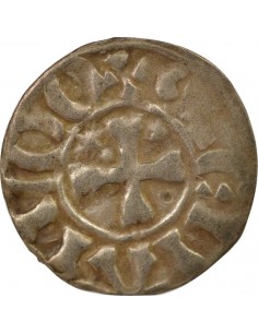 Duché de Bretagne Étienne I de Penthièvre 1 denier Billon 1138-1184 Guingamp 2