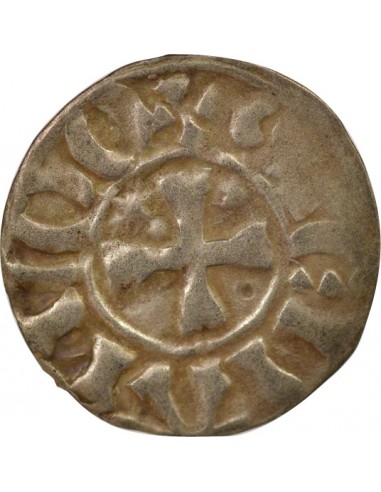 Duché de Bretagne Étienne I de Penthièvre 1 denier Billon 1138-1184 Guingamp