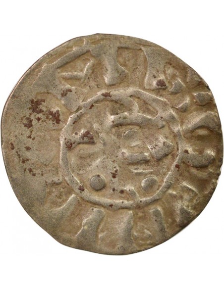 Duché de Bretagne Étienne I de Penthièvre 1 denier Billon 1138-1184 Guingamp