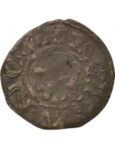 Duché de Bretagne Étienne I de Penthièvre 1 denier Billon 1138-1184 Guingamp