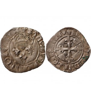 CHARLES VI﻿ LE FOU - GRIS DIT "FLORETTE" 1380/1422 TROYES 2