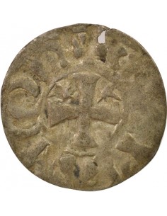 Duché de Bretagne Étienne I de Penthièvre 1 denier Billon 1138-1184 Guingamp 2