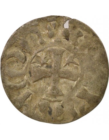 Duché de Bretagne Étienne I de Penthièvre 1 denier Billon 1138-1184 Guingamp