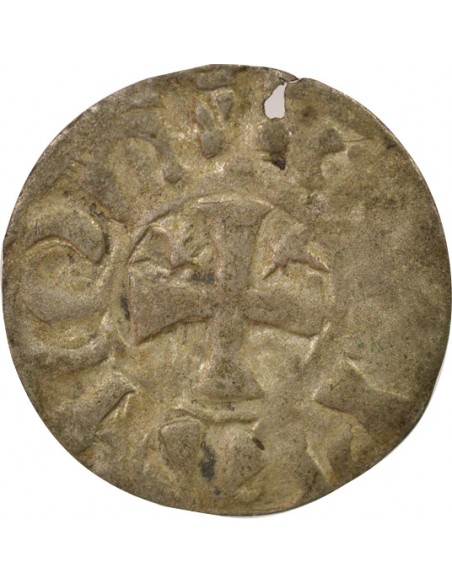 Duché de Bretagne Étienne I de Penthièvre 1 denier Billon 1138-1184 Guingamp