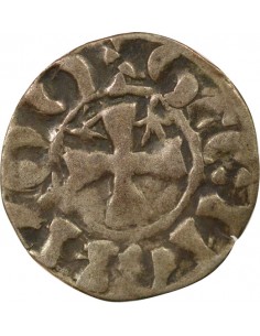 Duché de Bretagne Étienne I de Penthièvre 1 denier Billon 1138-1184 Guingamp 2