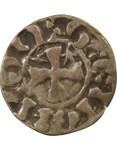 Duché de Bretagne Étienne I de Penthièvre 1 denier Billon 1138-1184 Guingamp