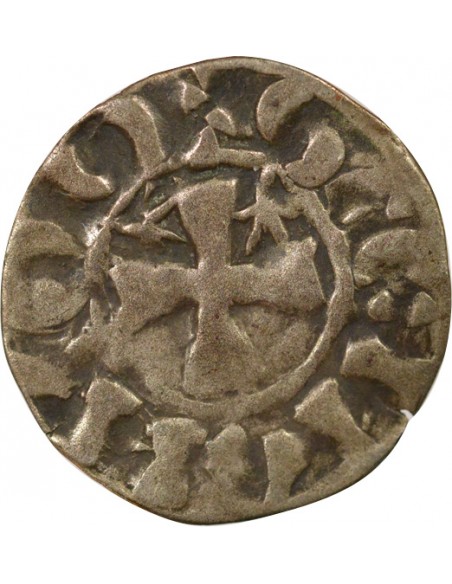 Duché de Bretagne Étienne I de Penthièvre 1 denier Billon 1138-1184 Guingamp