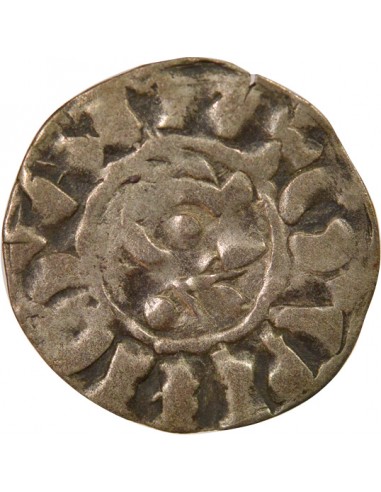 Duché de Bretagne Étienne I de Penthièvre 1 denier Billon 1138-1184 Guingamp