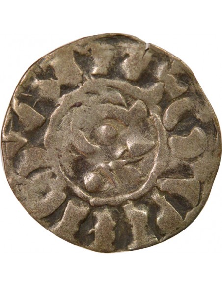 Duché de Bretagne Étienne I de Penthièvre 1 denier Billon 1138-1184 Guingamp