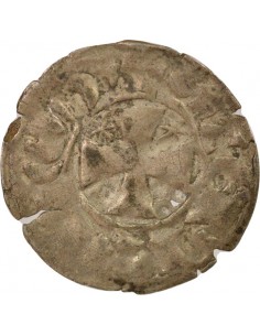 Duché de Bretagne Étienne I de Penthièvre 1 denier Billon 1138-1184 Guingamp 2