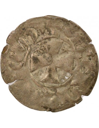 Duché de Bretagne Étienne I de Penthièvre 1 denier Billon 1138-1184 Guingamp