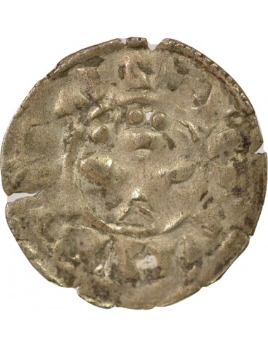 Duché de Bretagne Étienne I de Penthièvre 1 denier Billon 1138-1184 Guingamp