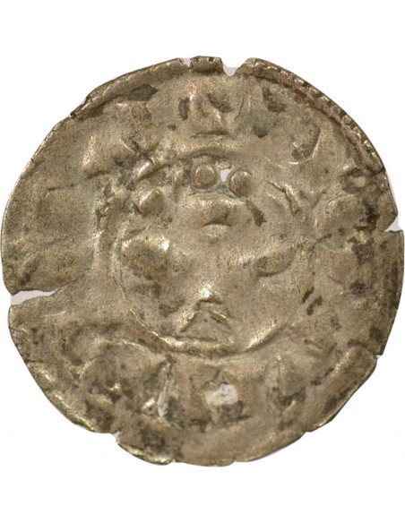 Duché de Bretagne Étienne I de Penthièvre 1 denier Billon 1138-1184 Guingamp