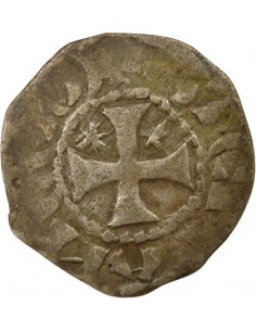 Duché de Bretagne Étienne I de Penthièvre 1 denier Billon 1138-1184 Guingamp 2