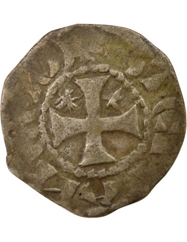 Duché de Bretagne Étienne I de Penthièvre 1 denier Billon 1138-1184 Guingamp